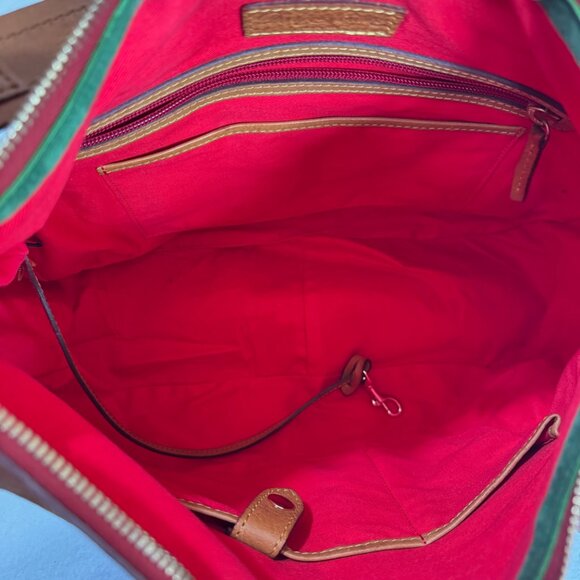 DOONEY & BOURKE Florentine British Tan Side Pocket Hobo - Picture 7 of 16